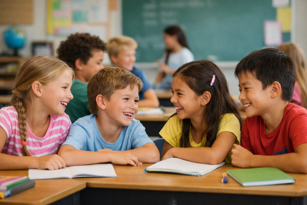 aula escolar en Argentina comparada con el sistema educativo en Corea