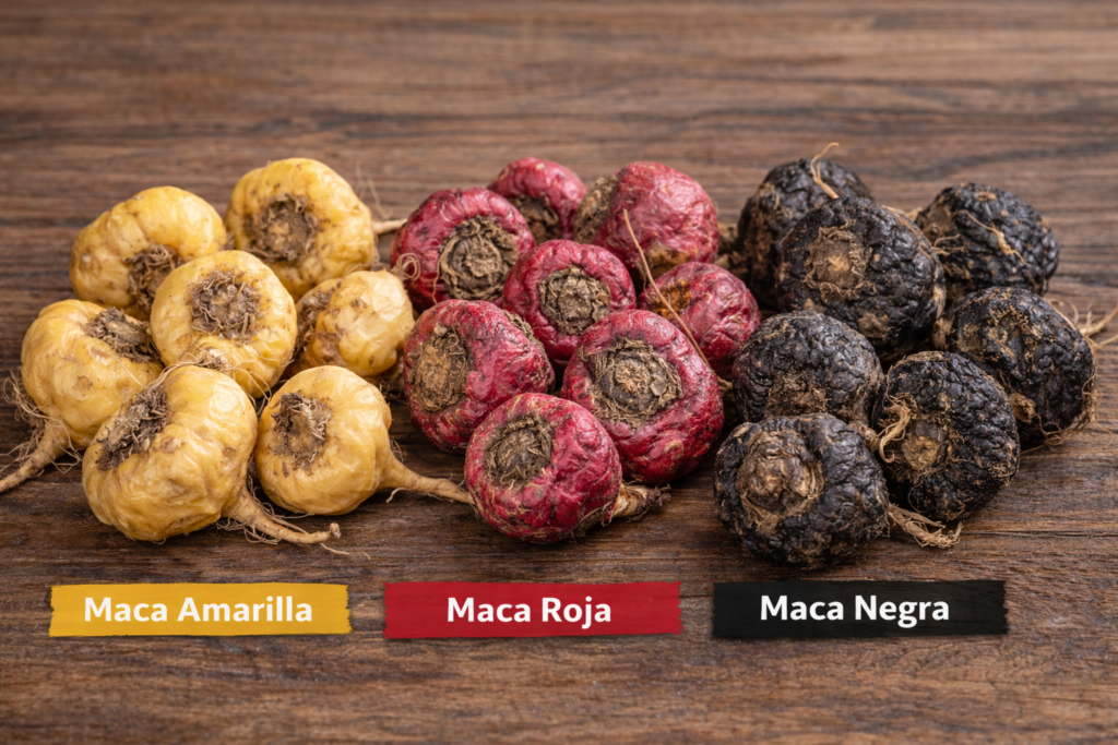 Tipos de maca