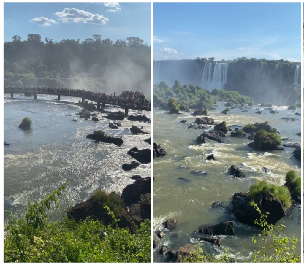 vista panorámica de las cataratas del Iguazú en Brasil
