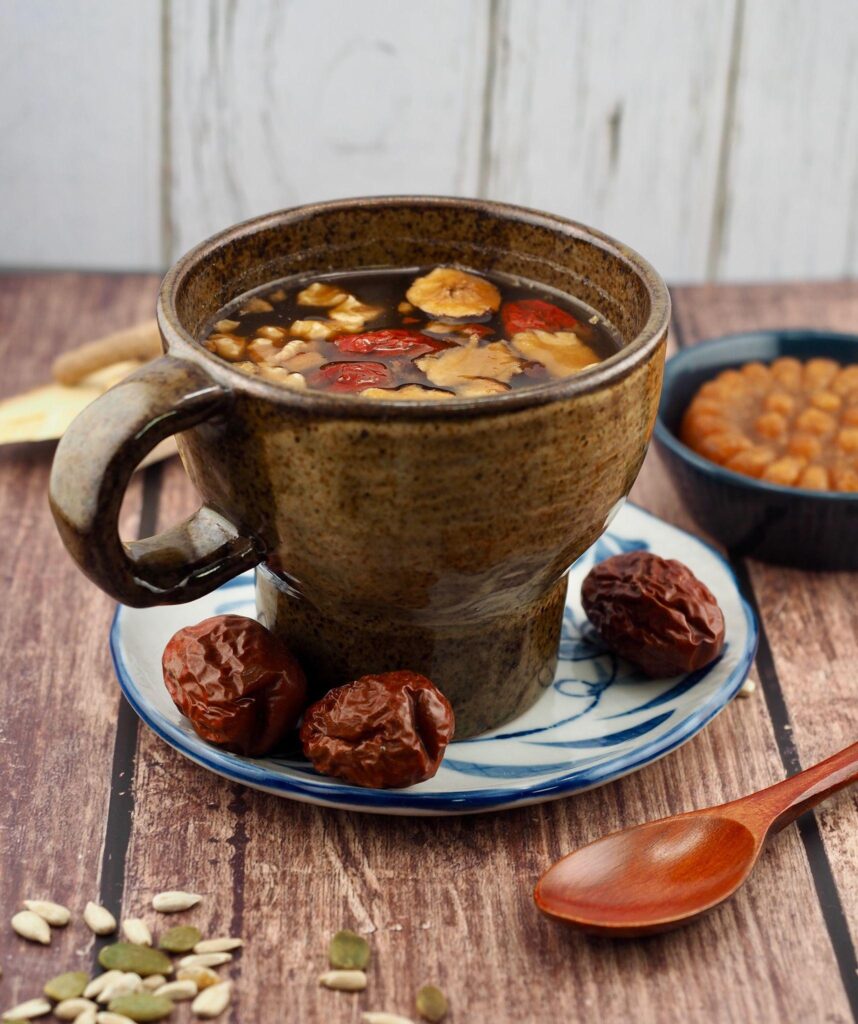 té coreano saludable de dátiles